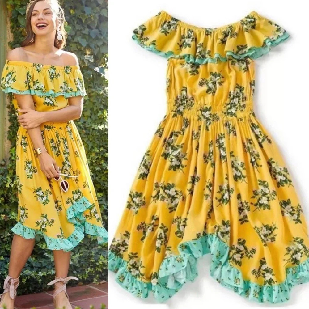Matilda Jane Brilliant Daydream Dress Size Large Hooked On A Feeling Floral